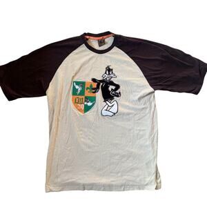 Vtg 1990s Lot 29 Luxe x Looney Tunes Embroidered Daffy Duck Shirt 3XL